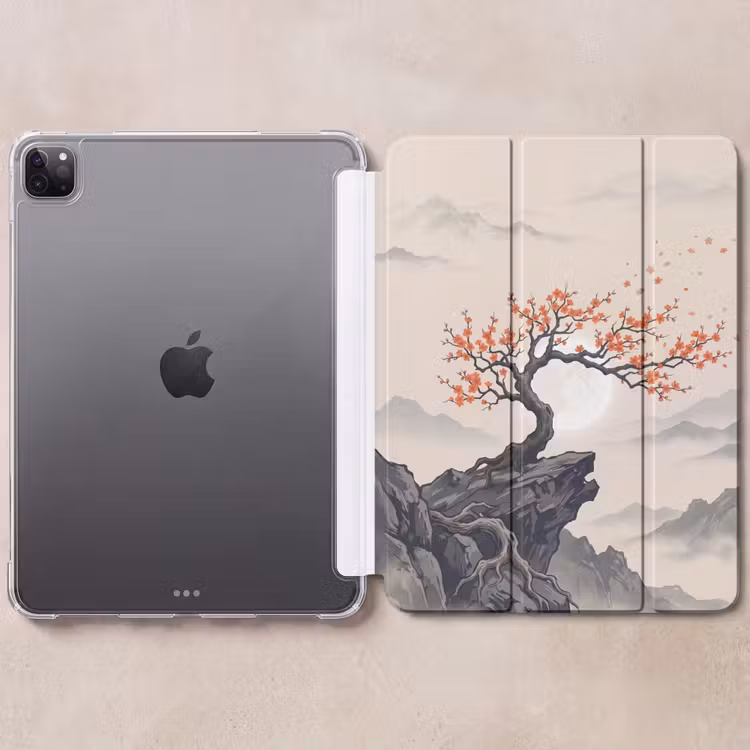 iPad-Hülle - Asiatisch - Blüte - Rot — 6