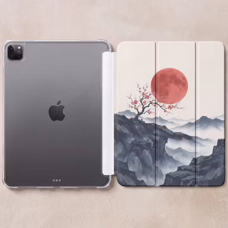 iPad-Hülle - Kirschblüte - Orientalisch - Rot — 6