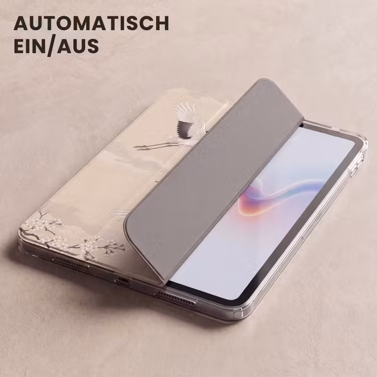 iPad-Hülle - Kranich - Blüte - Beige — 5