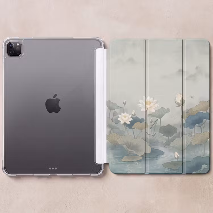 iPad-Hülle - Lotus - Blumen - Grün — 6