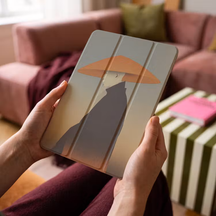 iPad-Hülle - Minimalistisch - Scherenschnitt - Orange — 4