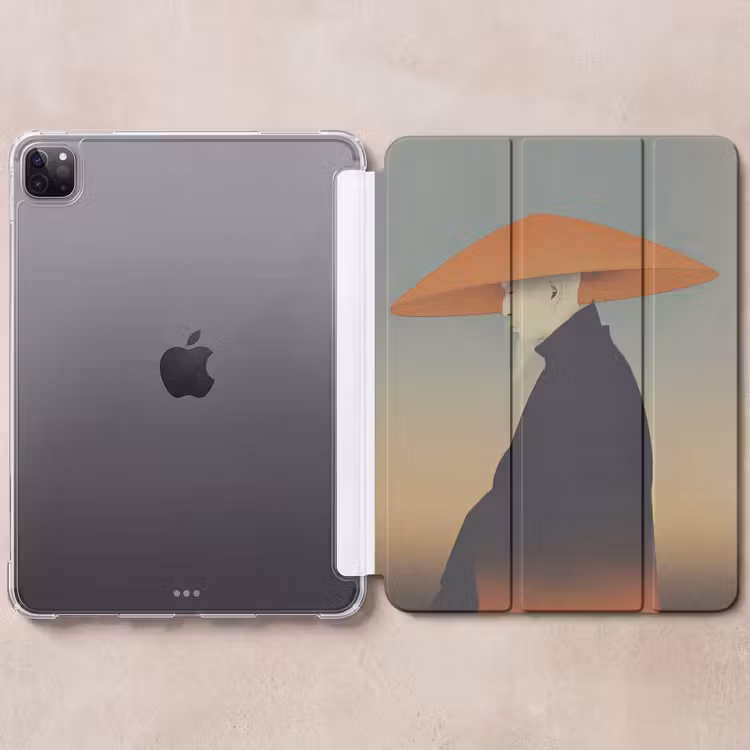 iPad-Hülle - Minimalistisch - Scherenschnitt - Orange — 6