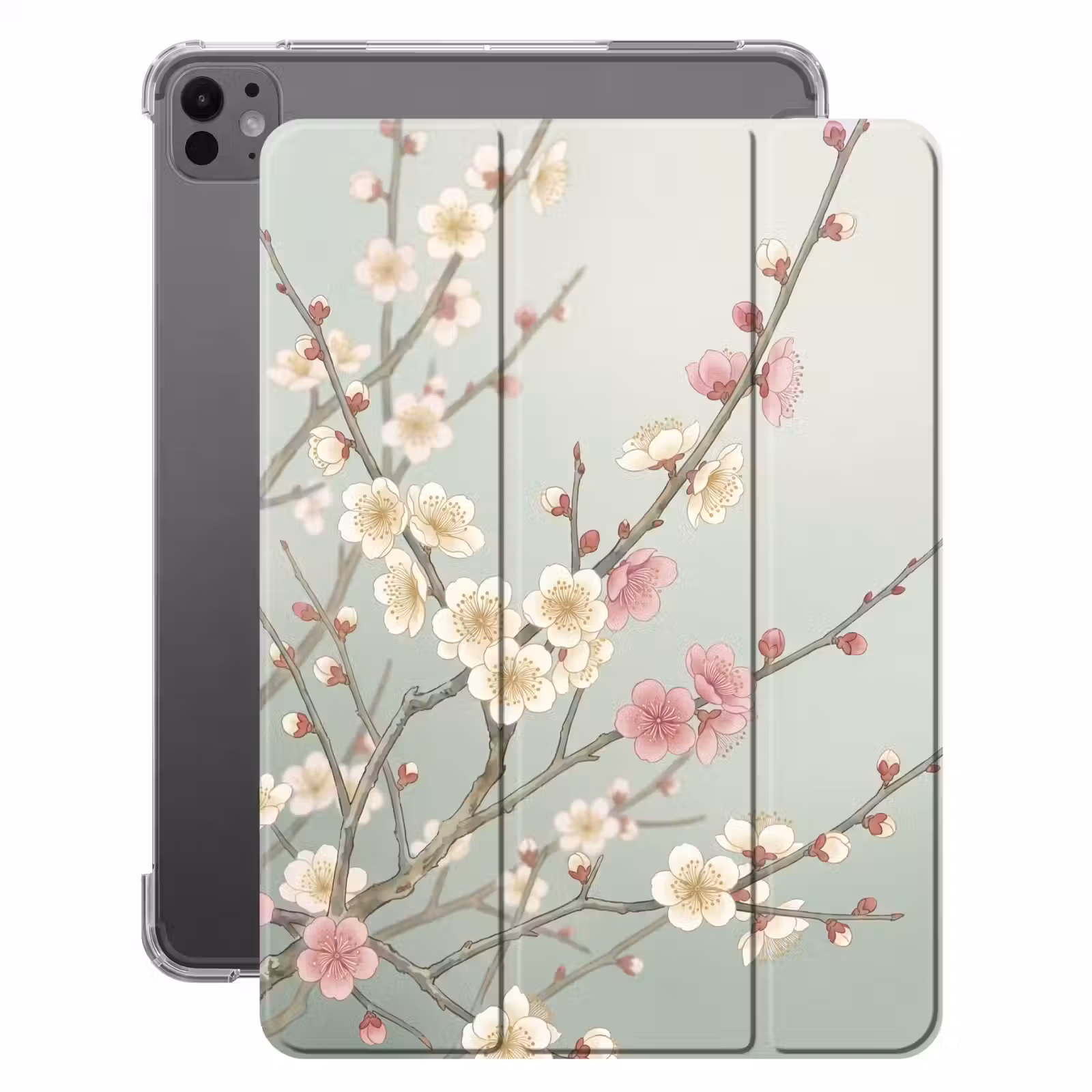 iPad-Hülle - Kirsche - Blüte - Grün — 1