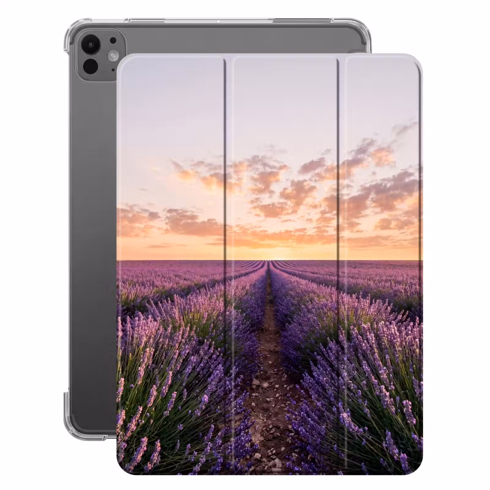 iPad-Hülle - Landschaft - Lavendelfeld - Violett — 1