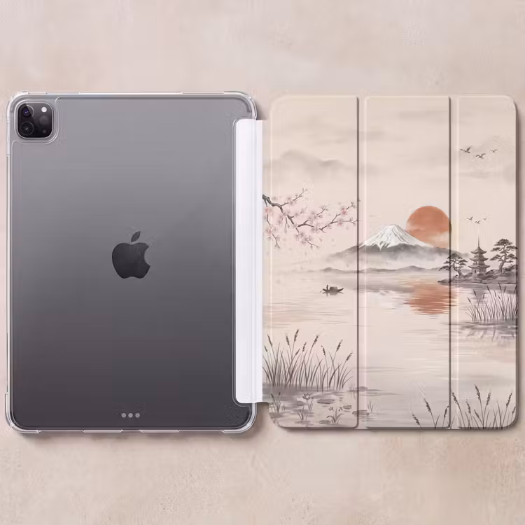 iPad-Hülle - Berggipfel - See - Blüte — 6