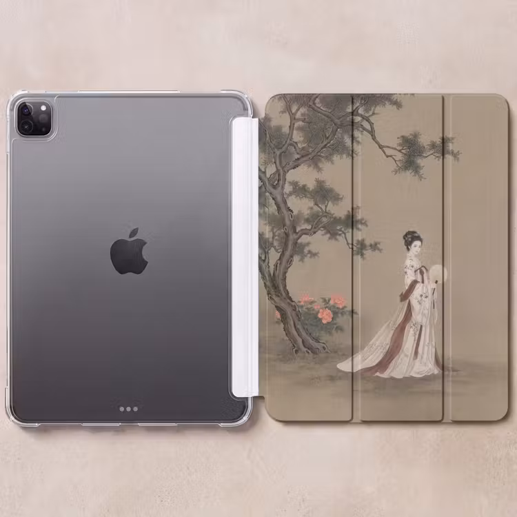 iPad-Hülle - Frau - Asien - Kunst - Beige — 6