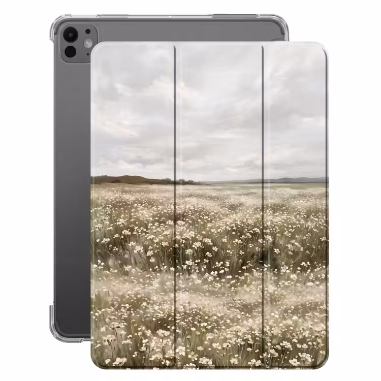 iPad-Hülle - Illustration - Landschaft - Weiß — 1