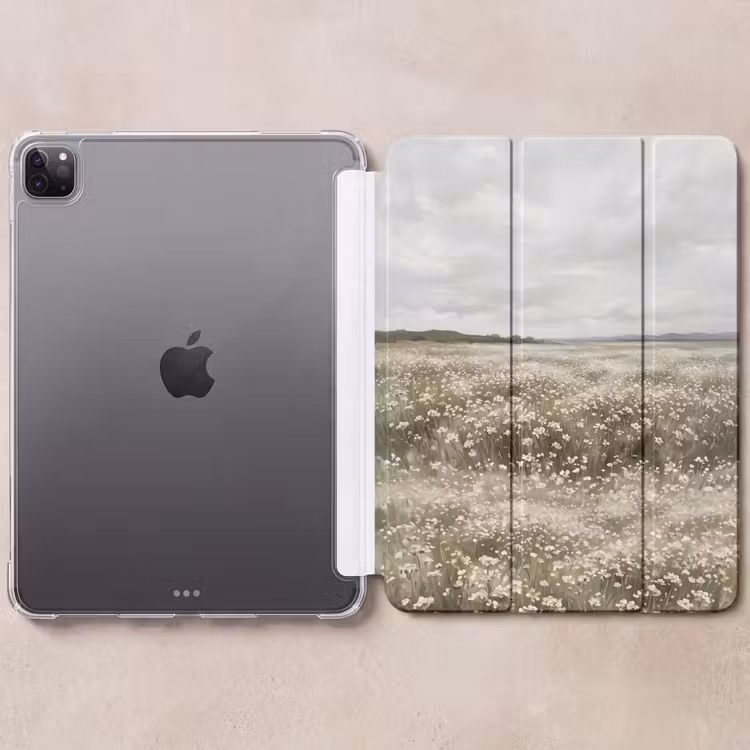 iPad-Hülle - Illustration - Landschaft - Weiß — 6