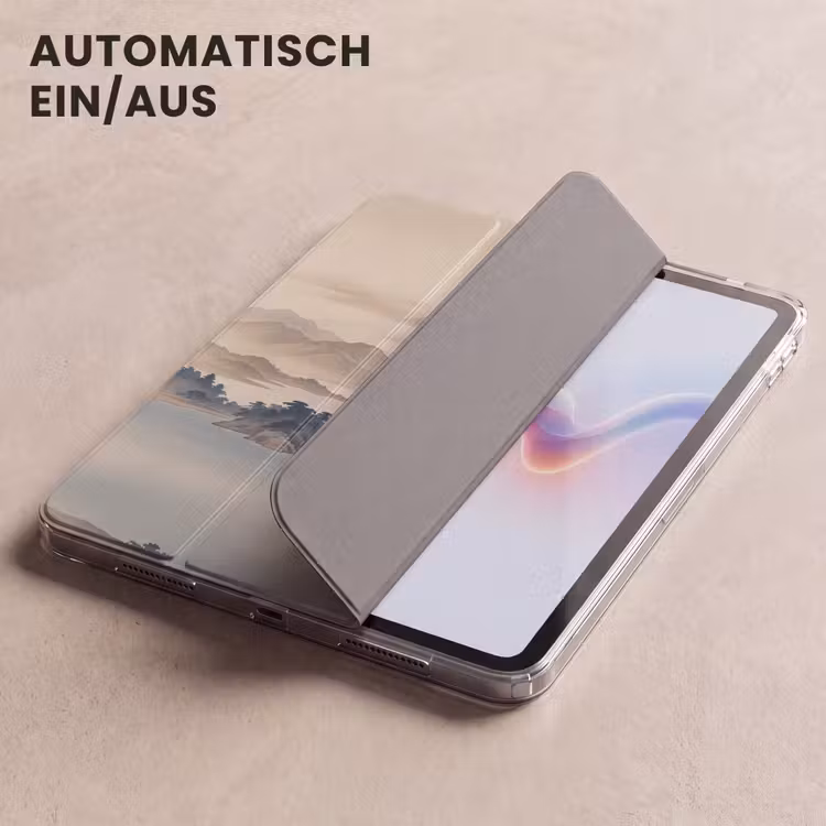 iPad-Hülle - Japanisch - Landschaft - Beige — 5