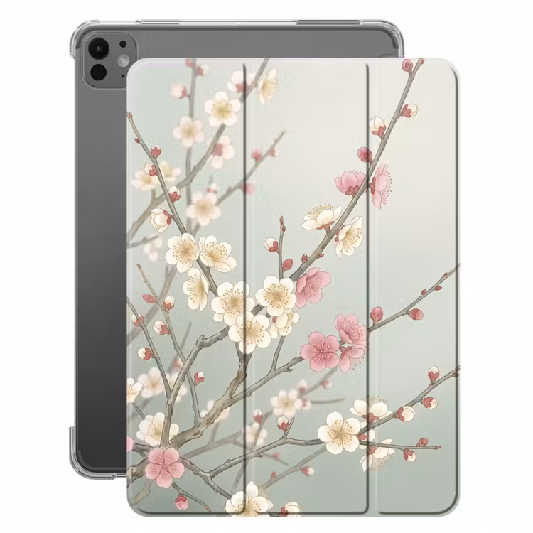 iPad-Hülle - Kirsche - Blüte - Grün — 1