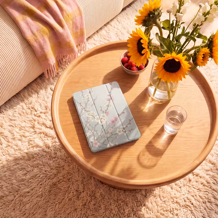 iPad-Hülle - Kirsche - Blüte - Grün — 2