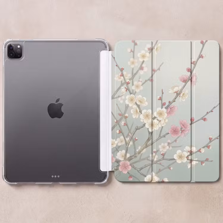iPad-Hülle - Kirsche - Blüte - Grün — 6