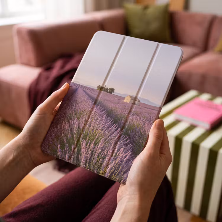 iPad-Hülle - Lavendel - Landschaft - Gelassenheit - Lila — 4