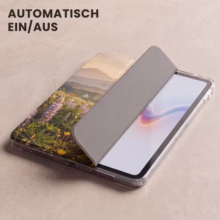 iPad-Hülle - Schmetterlinge - Wasserfall - Blumenfeld — 5