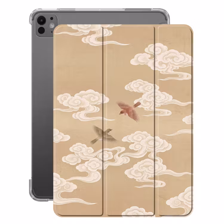 iPad-Hülle - Vögel - Fliegen - Beige — 1