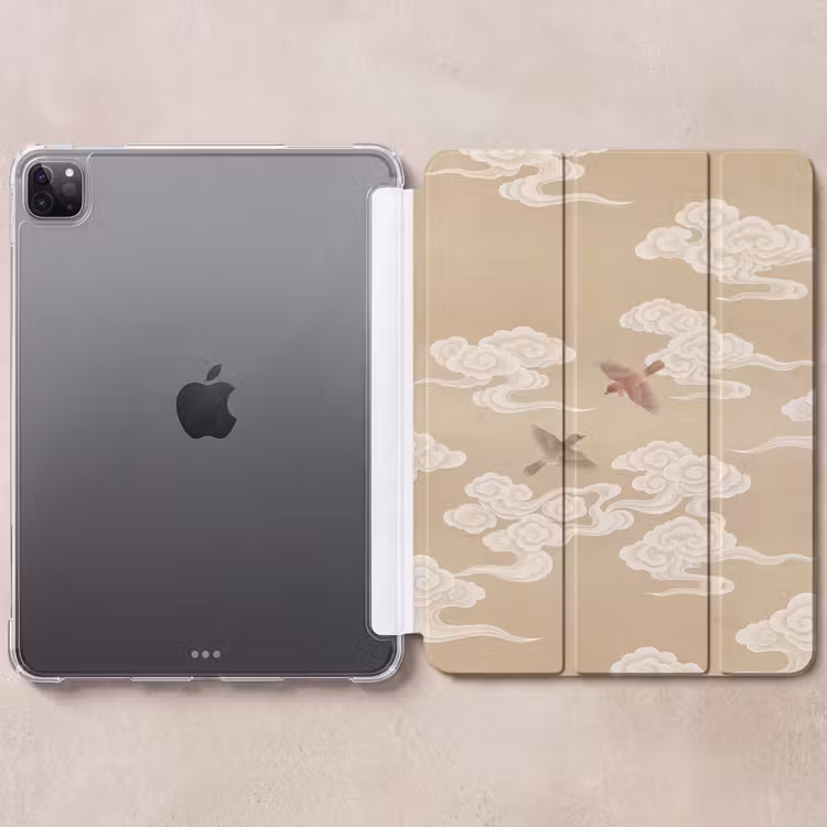 iPad-Hülle - Vögel - Fliegen - Beige — 6