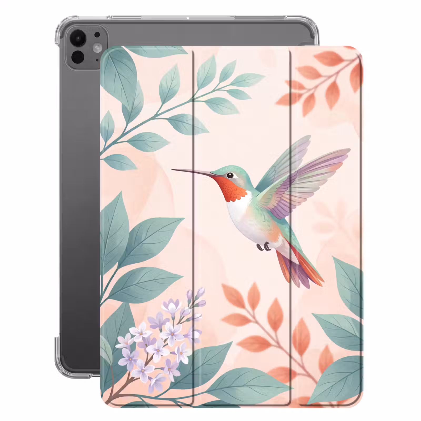 iPad-Hülle - Kolibri - Fliegen - Natur - Illustration - Farbenfroh — 1
