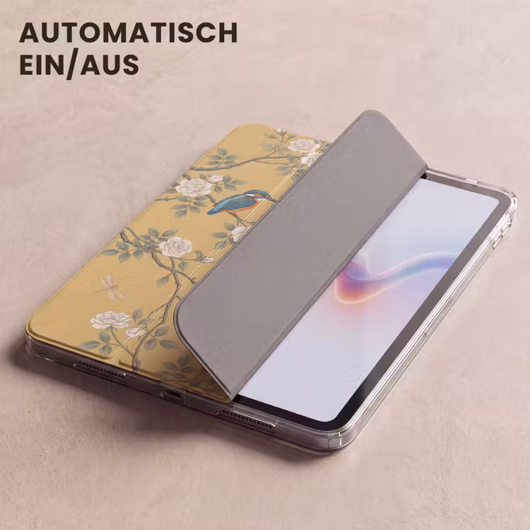 iPad-Hülle - Eisvögel - Blüte - Gelb — 5