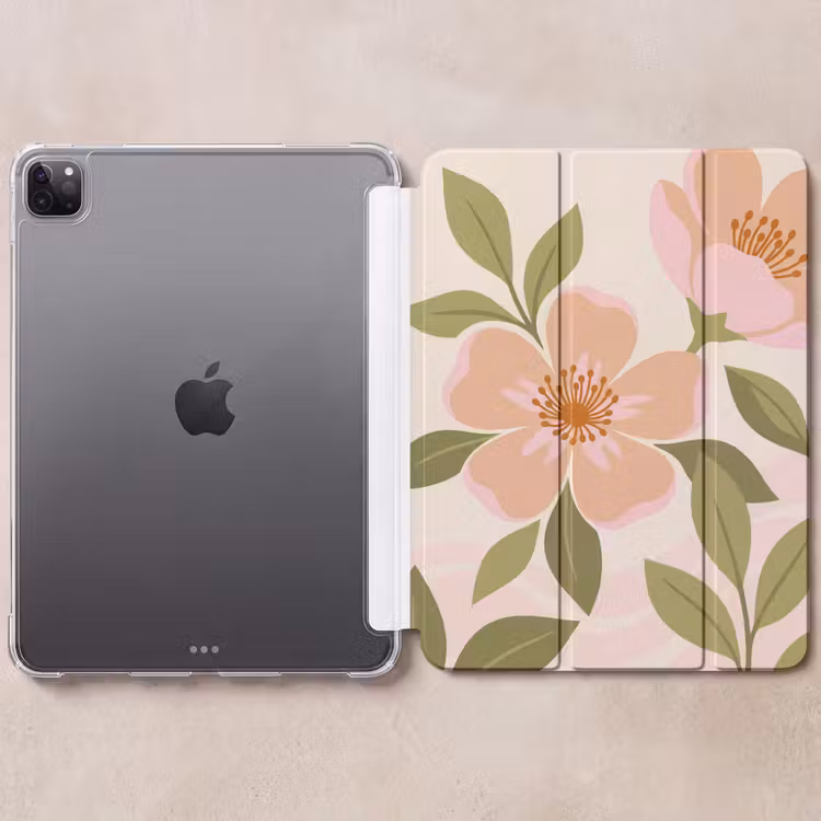iPad-Hülle - Grafik - Blumen - Rosa — 6
