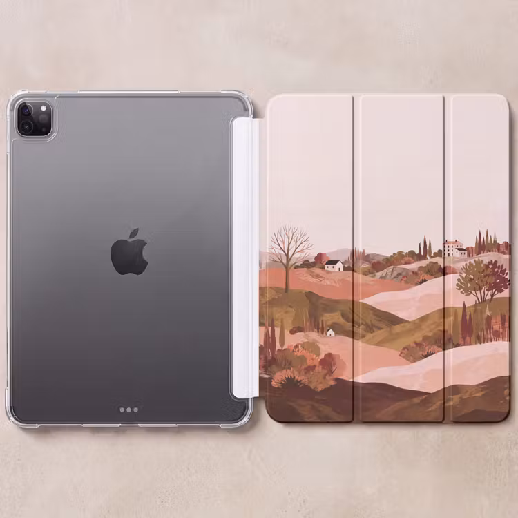 iPad-Hülle - Hügellandschaft - Grafik - Terrakotta — 6