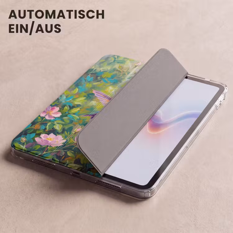 iPad-Hülle - Kolibri - Blumen - Natur - Farbenfroh — 5