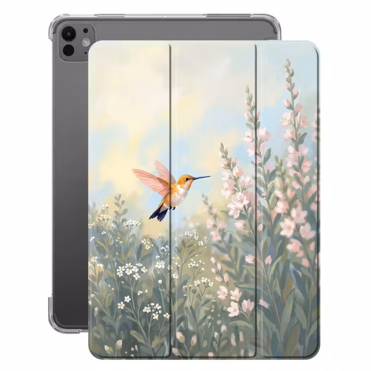 iPad-Hülle - Kolibri - Illustration - Farbenfroh — 1