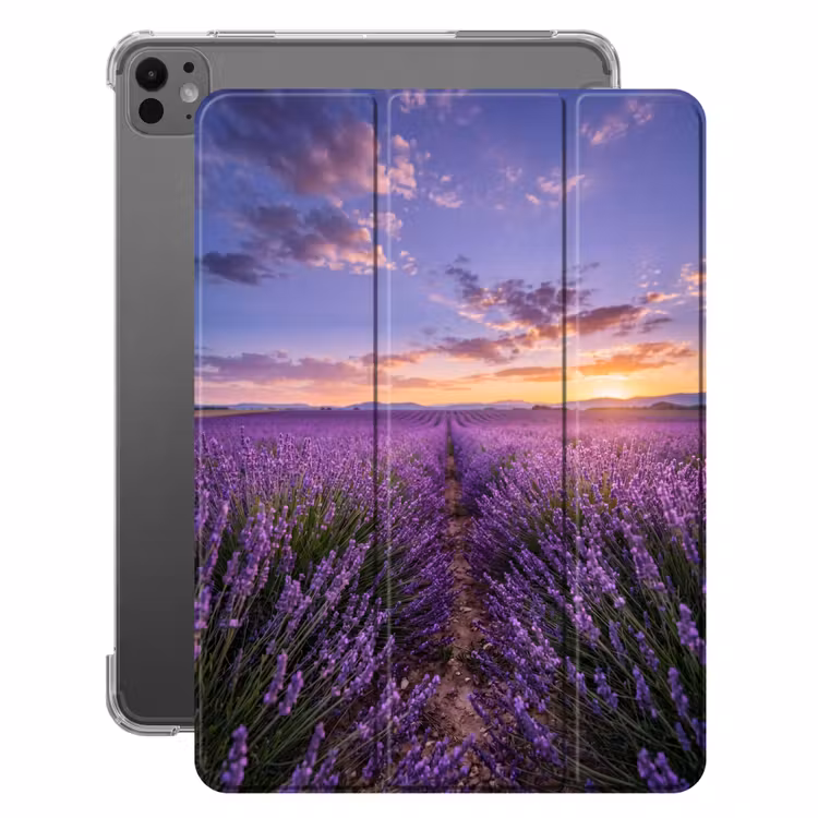 iPad-Hülle - Lavendel - Feld - Natur - Lila — 1