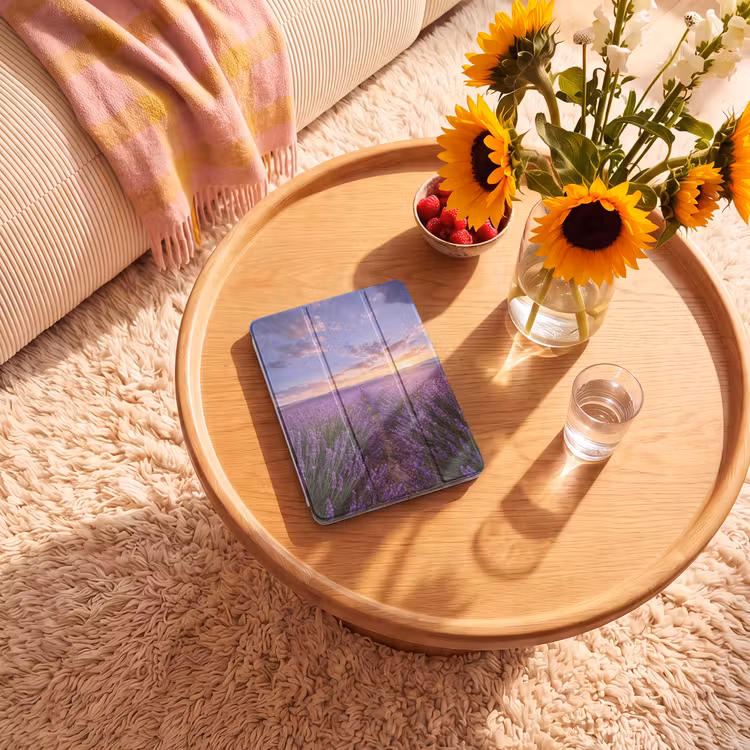 iPad-Hülle - Lavendel - Feld - Natur - Lila — 2