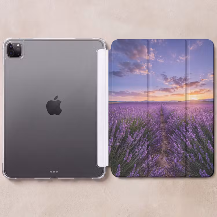 iPad-Hülle - Lavendel - Feld - Natur - Lila — 6