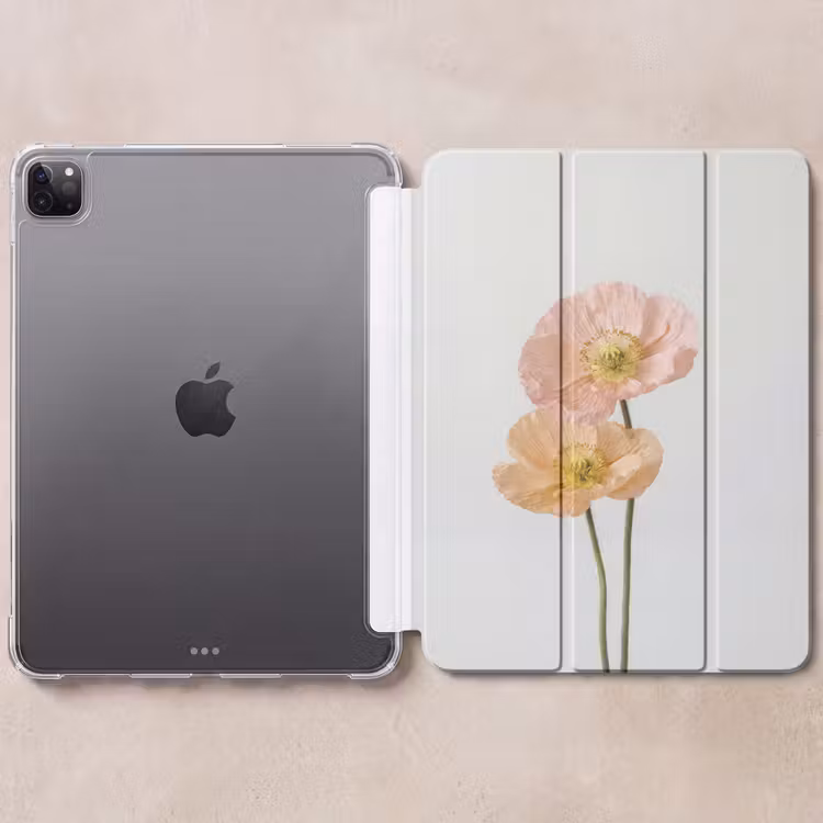 iPad-Hülle - Mohnblumen - Botanisch - Rosa — 6