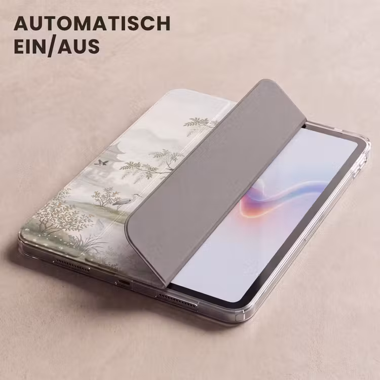 iPad-Hülle - Reiher - Landschaft - Grün — 5