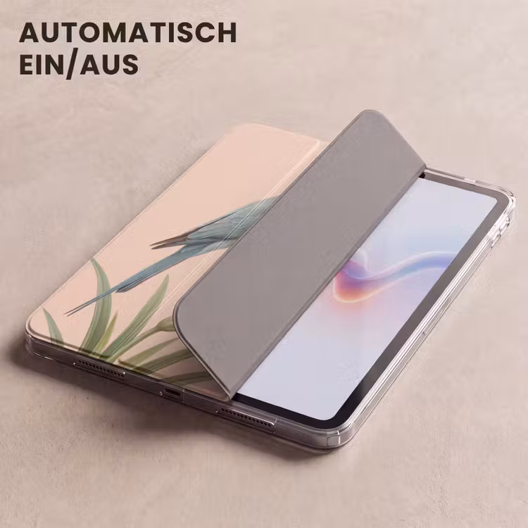 iPad-Hülle - Vogel - Blume - Natur - Rosa — 5