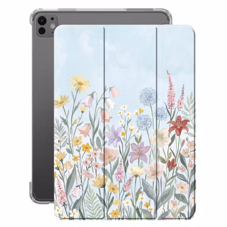 iPad-Hülle - Wiesenblumen - Illustration - Farbenfroh — 1