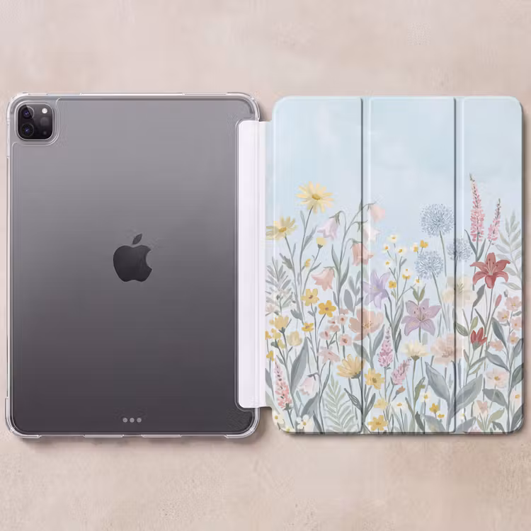 iPad-Hülle - Wiesenblumen - Illustration - Farbenfroh — 6