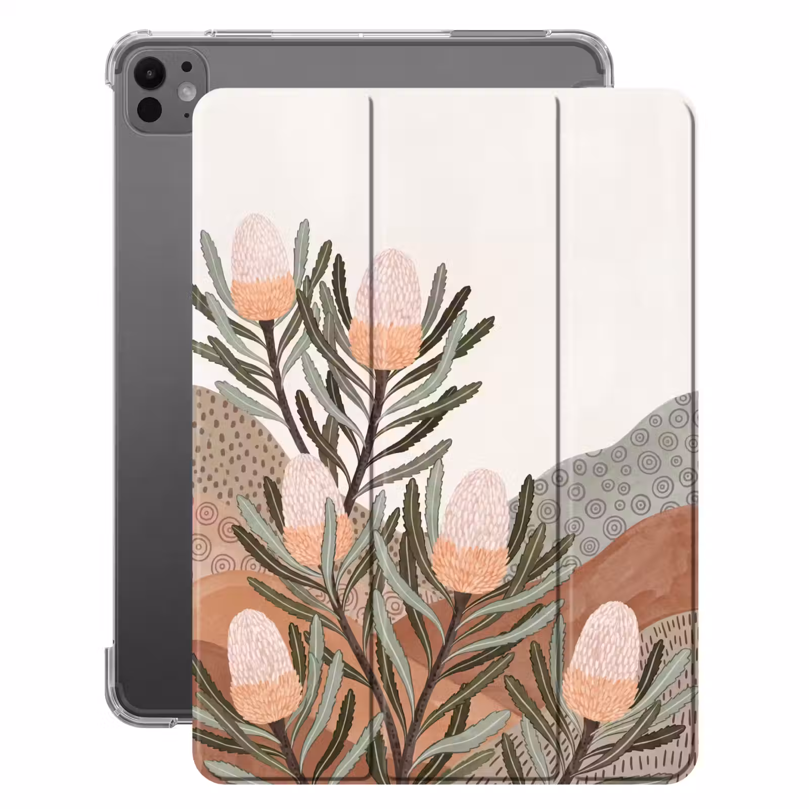 iPad-Hülle - Modern - Hügel - Terrakotta — 1