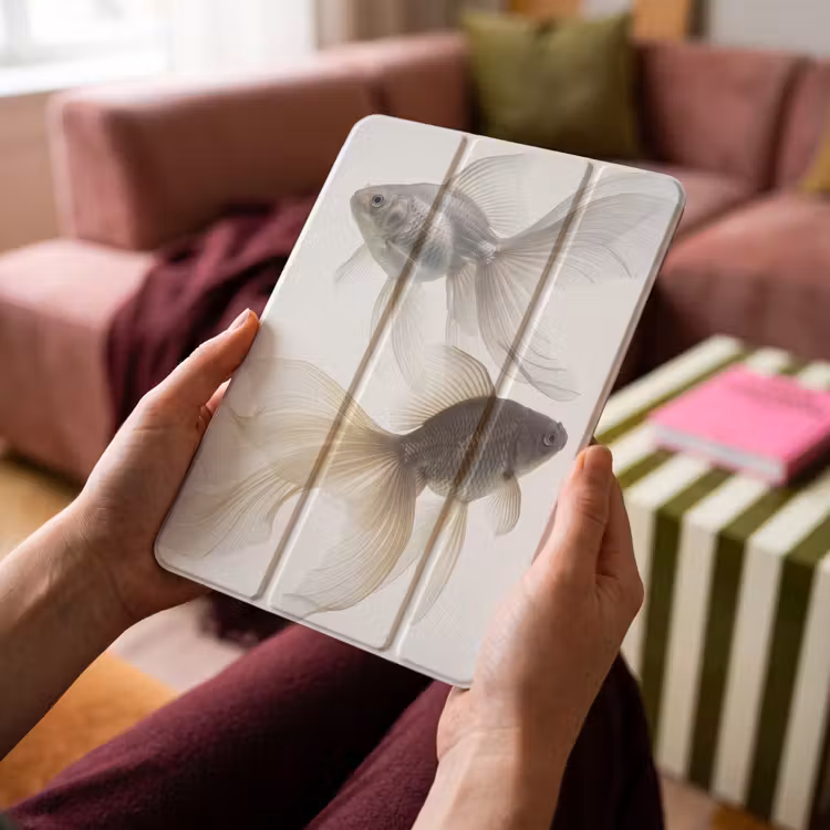 iPad-Hülle - Goldfisch - Modern - Weiß — 4