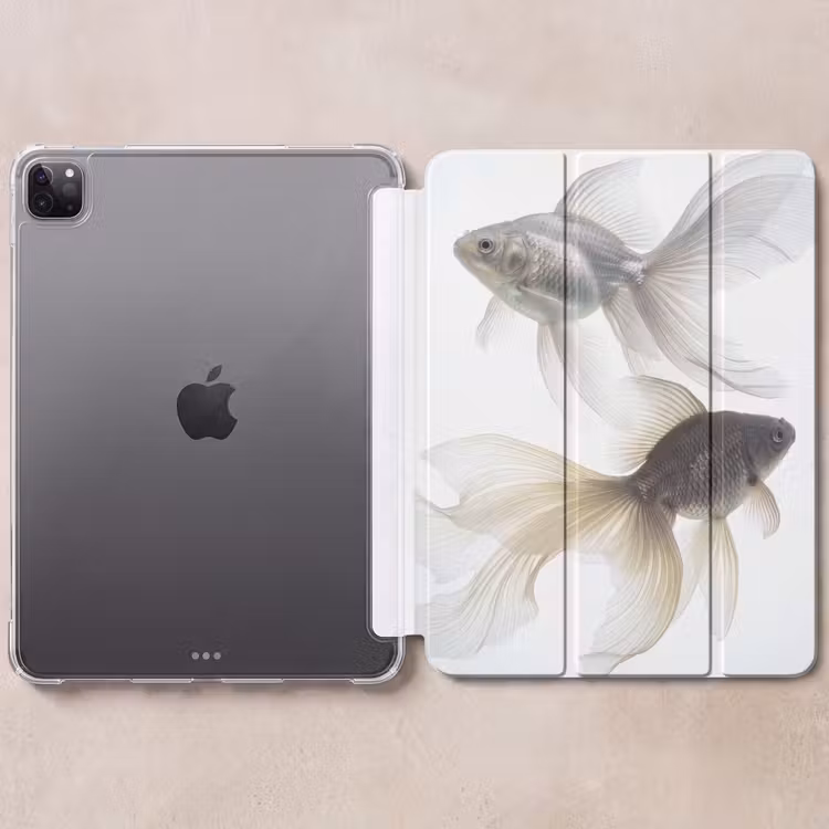 iPad-Hülle - Goldfisch - Modern - Weiß — 6