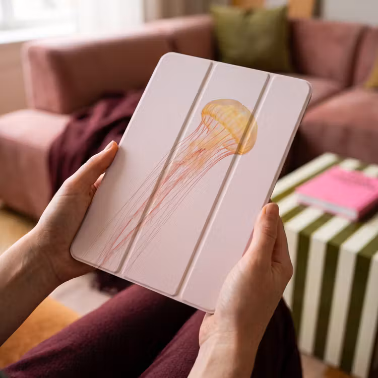 iPad-Hülle - Ornate - Qualle - Rosa — 4