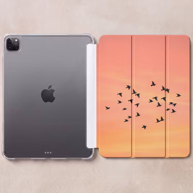 iPad-Hülle - Schwarm - Vögel - Orange — 6