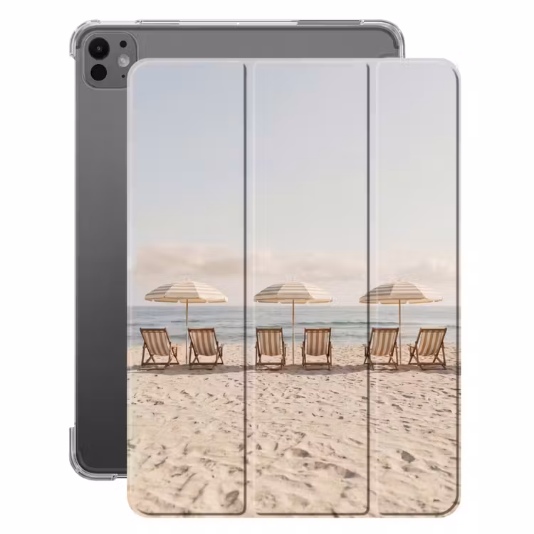 iPad-Hülle - Strand - Stühle - Sonnenschirm — 1