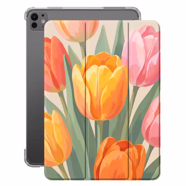 iPad-Hülle - Tulpen - Abstrakt - Farbenfroh — 1