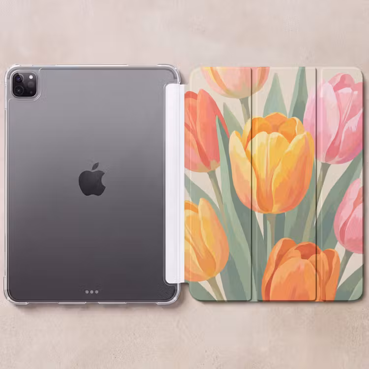 iPad-Hülle - Tulpen - Abstrakt - Farbenfroh — 6