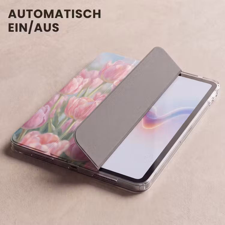 iPad-Hülle - Tulpen - Feld - Frühling - Rosa — 5