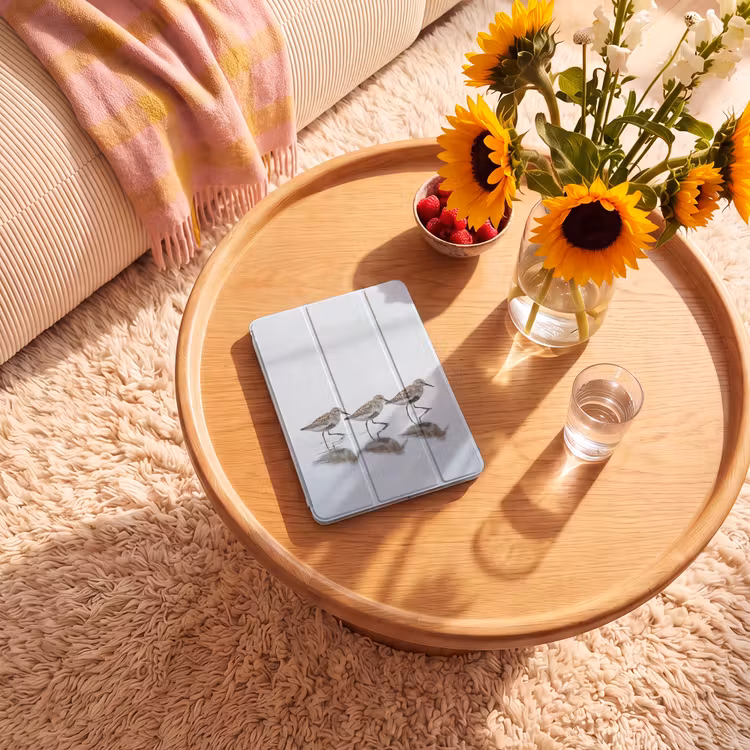 iPad-Hülle - Vögel - Wasser - Grau — 2