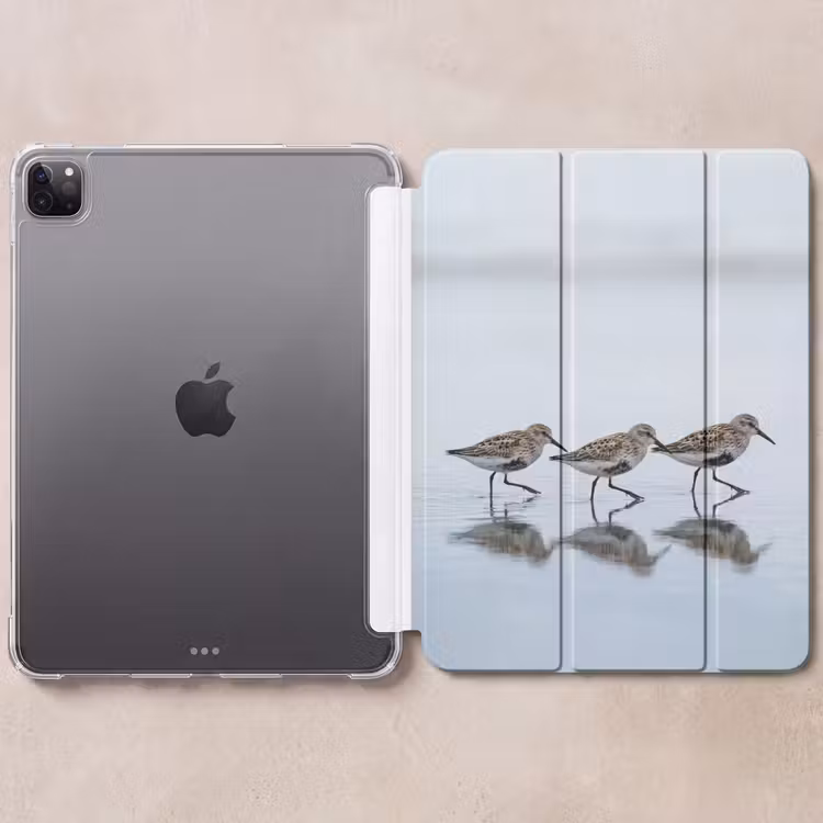 iPad-Hülle - Vögel - Wasser - Grau — 6