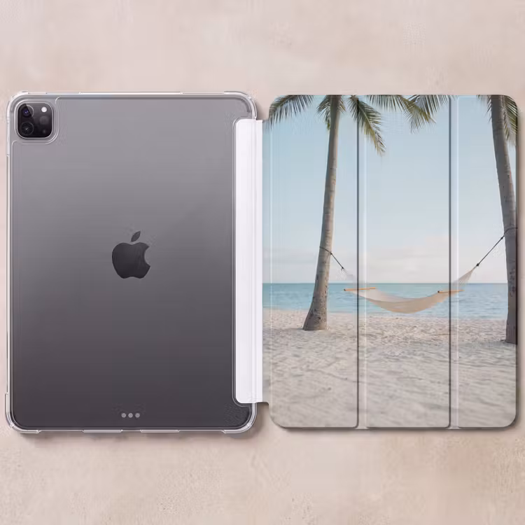 iPad-Hülle - Hängematte - Strand - Weiß — 6