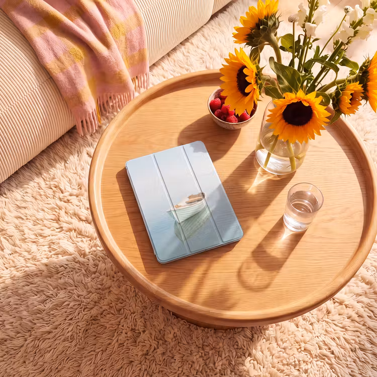 iPad-Hülle - Minimalistisch - Boot - Meer — 2