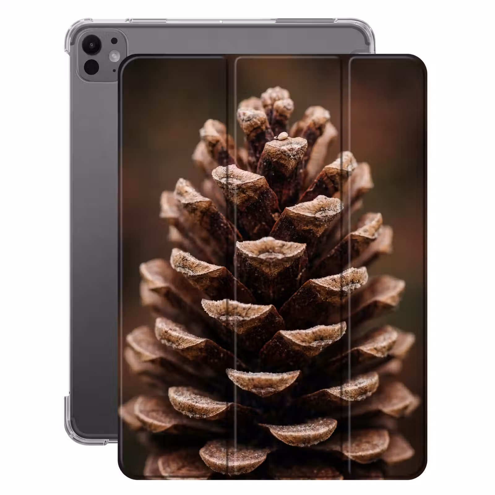iPad-Hülle - Tannenzapfen - Wald - Herbst - Braun - Atmosphärisch — 1
