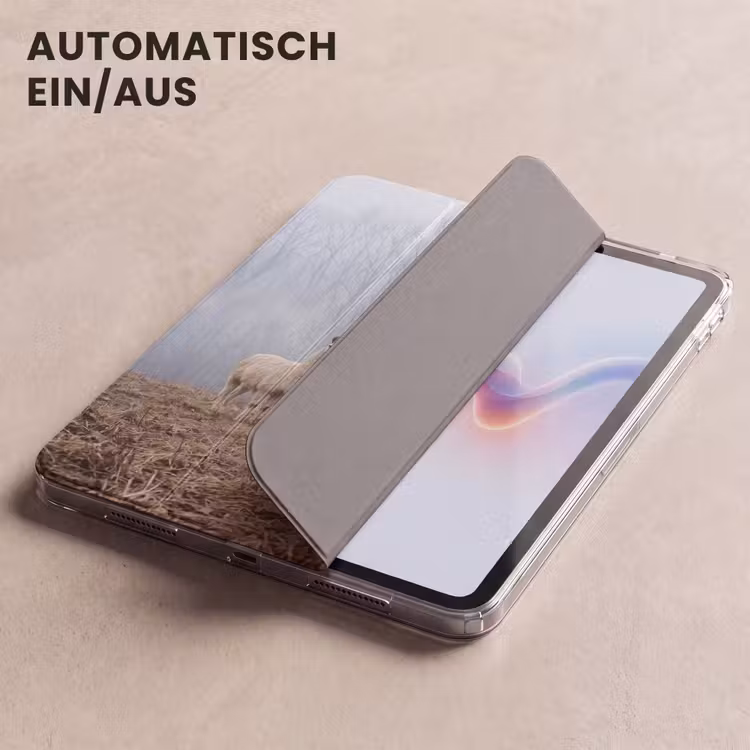 iPad-Hülle - Bauernhoftiere - Gruppe - Nebel - Natur - Rustikal — 5