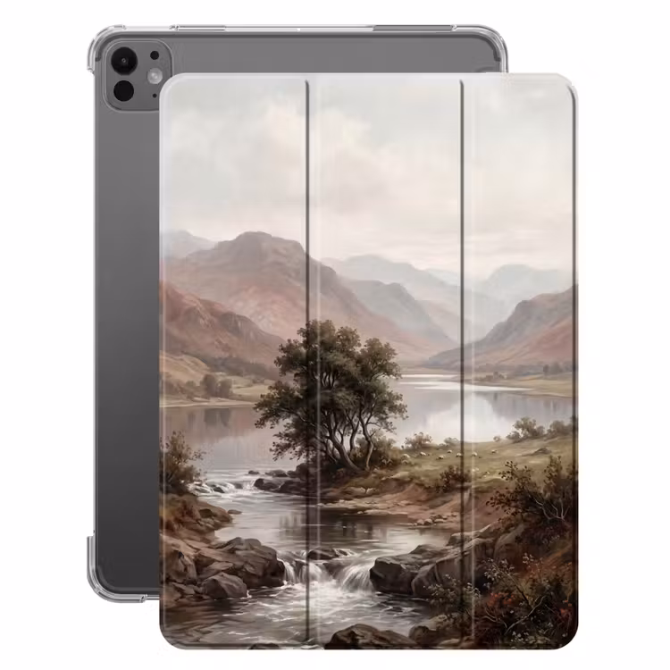 iPad-Hülle - Berglandschaften - See - Berge - Tal - Klassisch — 1